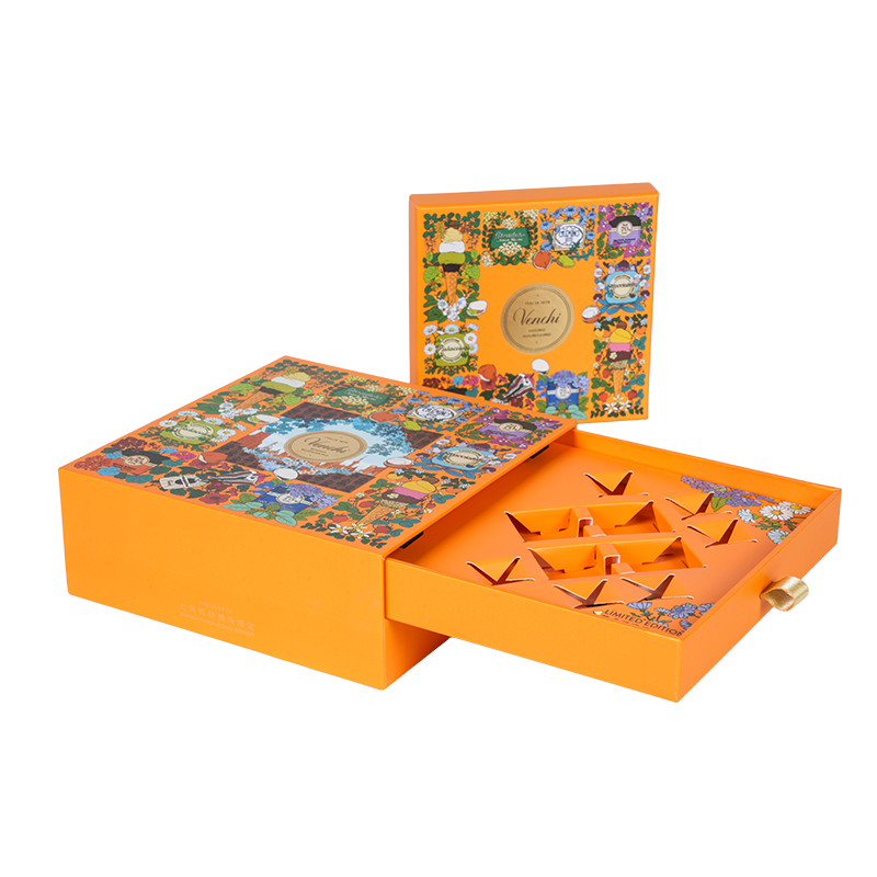 Sztywne, dwudrzwiowe pudełko do pakowania czekolady