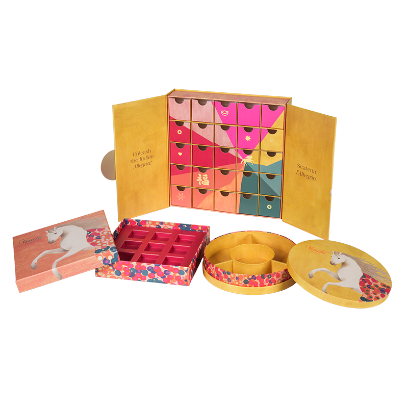 Sztywne, dwudrzwiowe pudełko do pakowania czekolady