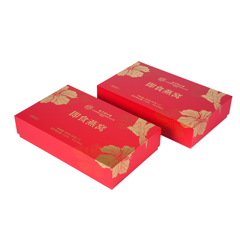 Pudełko upominkowe w postaci ptasiego gniazda ze sztywną, zdejmowaną pokrywką