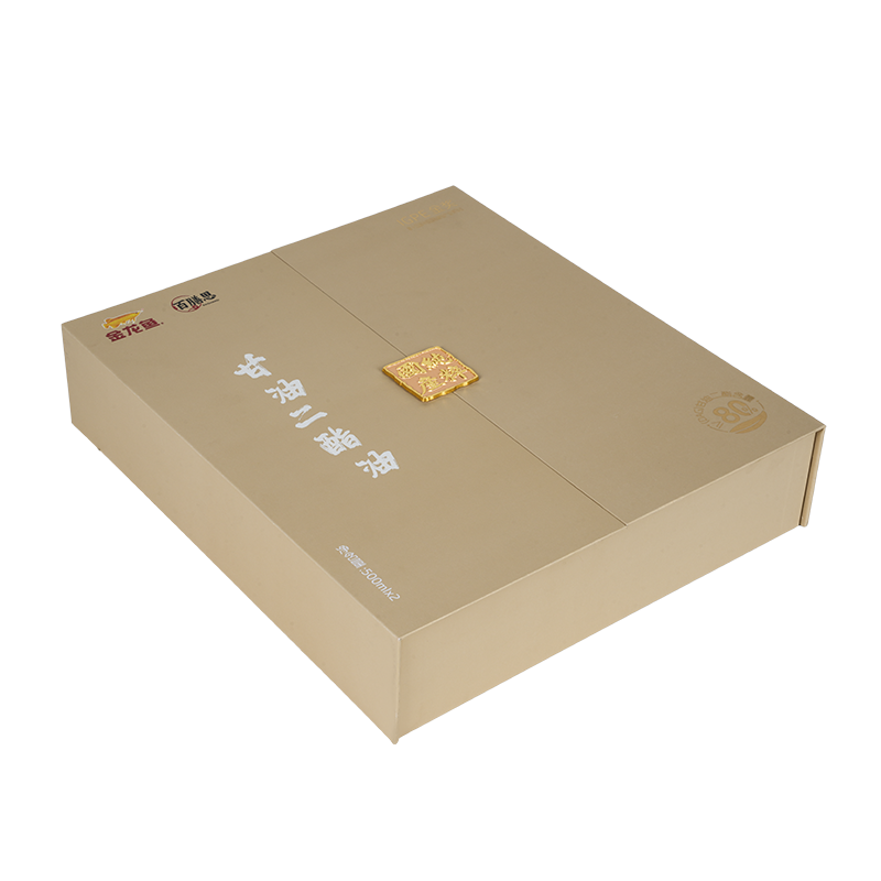 Sztywne, dwudrzwiowe pudełko upominkowe na olej jadalny