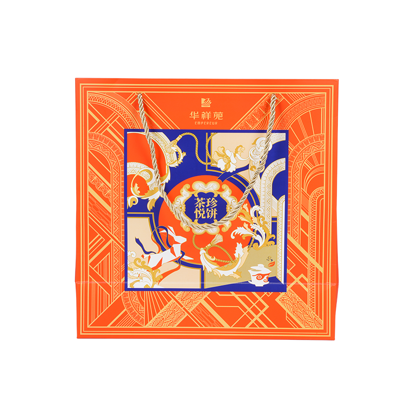 Wodoodporna torba do przenoszenia ciasta z kraftu/białego kartonu z uchwytem