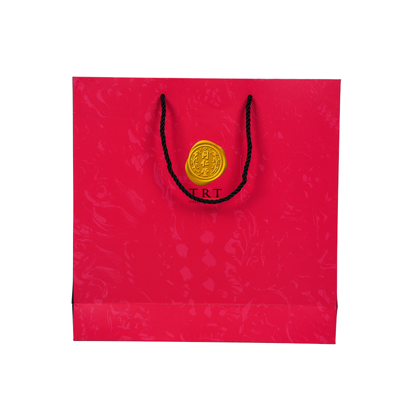 Pionowa torba z białego kartonu na suplementy zdrowotne