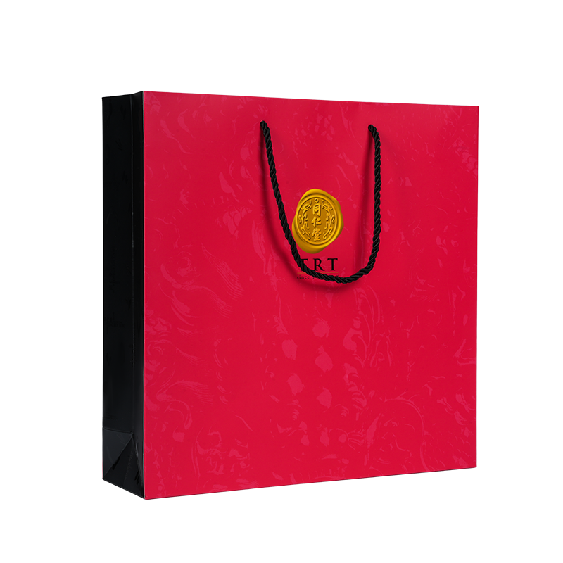 Pionowa torba z białego kartonu na suplementy zdrowotne