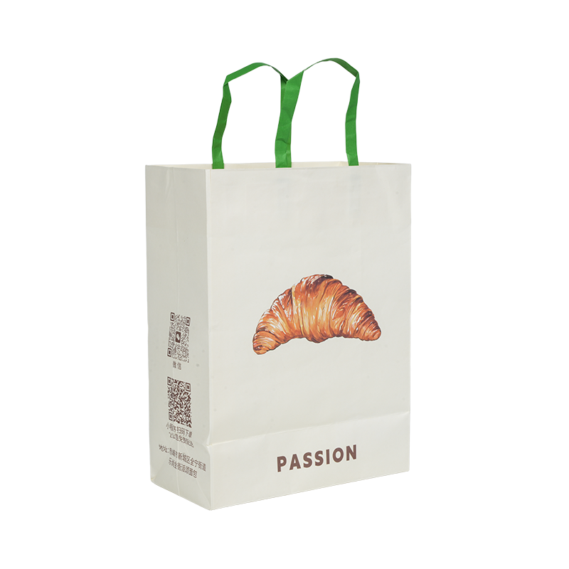 Wodoodporna torba do przenoszenia ciasta z kraftu/białego kartonu z uchwytem
