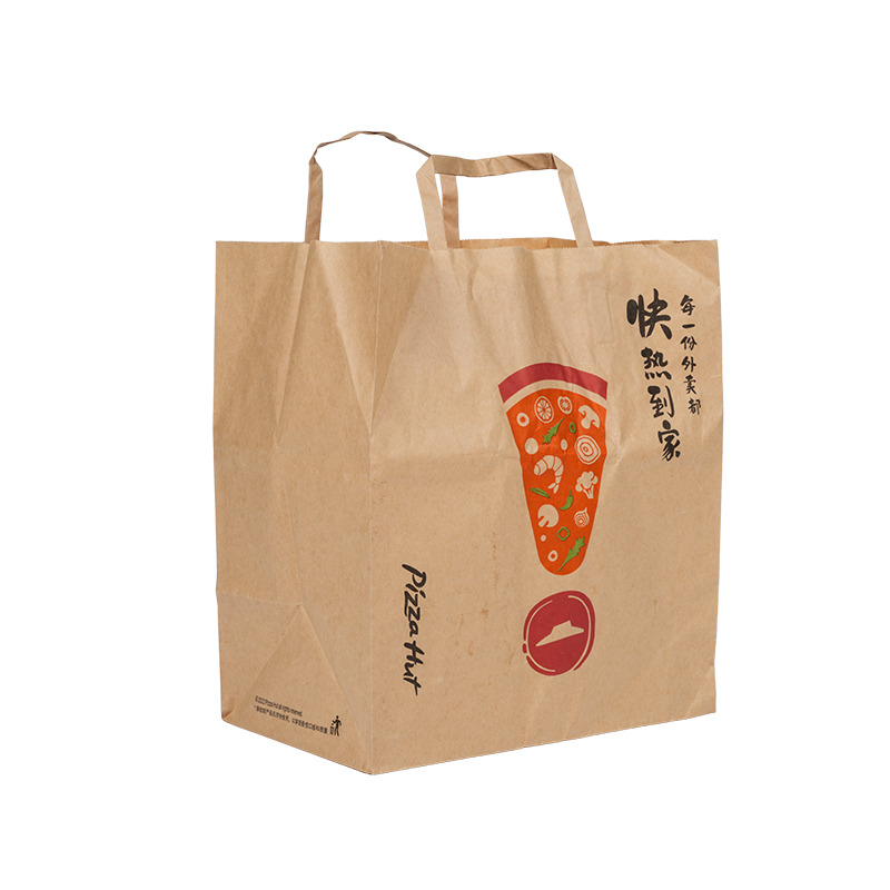 Wodoodporna torba do przenoszenia ciasta z kraftu/białego kartonu z uchwytem