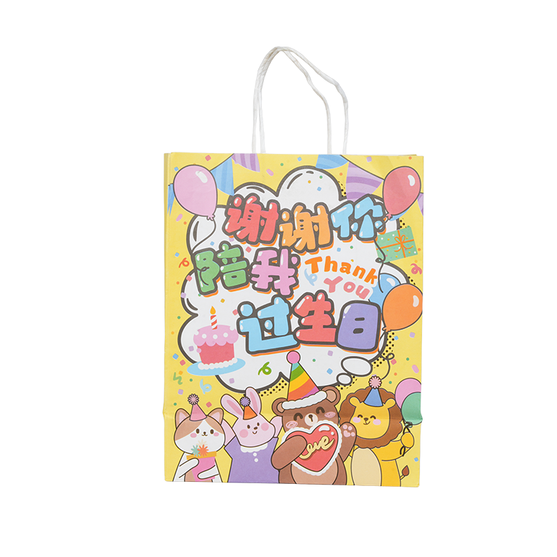 Pionowe torby na zakupy z papieru kraft z motywem świątecznym