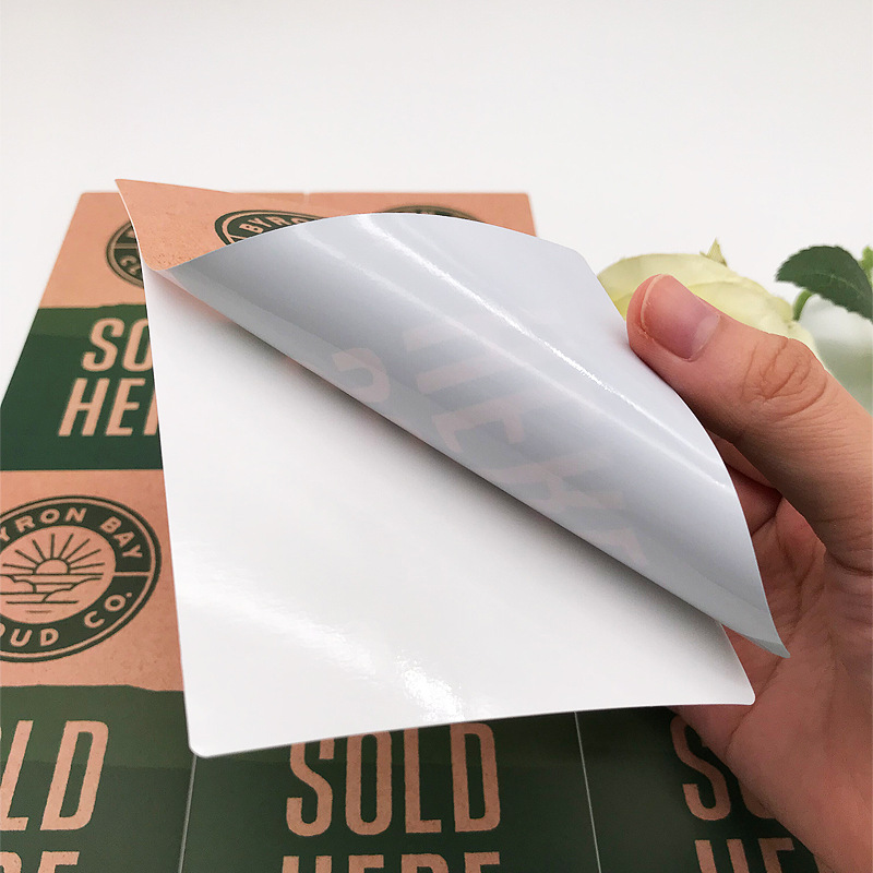 Naklejka kraftowa do kontaktu z żywnością – etykieta piekarnicza i detaliczna