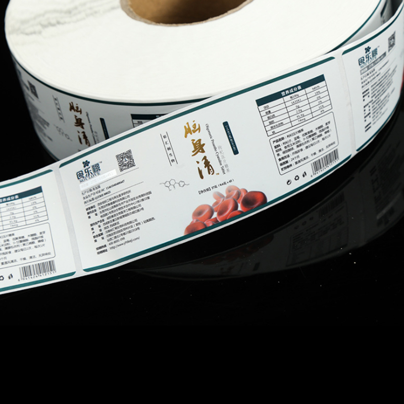 Etykiety samoprzylepne na suplementy zdrowotne