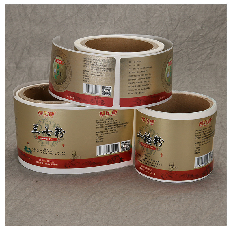 Etykiety samoprzylepne na suplementy zdrowotne